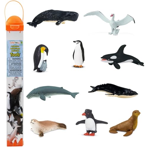 Safari 10 Antarktis-Miniaturfiguren 3,8 cm | Arktische Miniaturfiguren | Ungiftig und BPA-frei | Ab 3 Jahren geeignet Ltd von Safari Ltd.