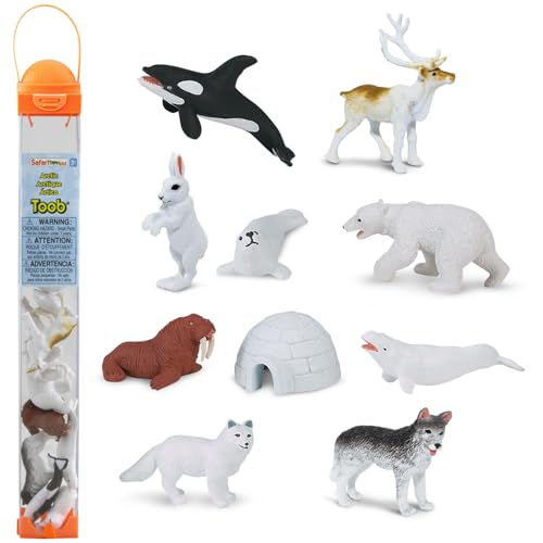 Safari Ltd. 6816-04 Arctic Tiere Toob Arktische Figuren, weiß, Einheitsgröße von Safari Ltd.