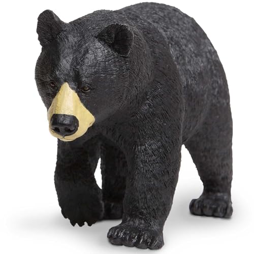 Safari Ltd. Nordamerikanische Schwarzbär-Spielzeugfigur – Detaillierte 18,8 cm große Kunststoff-Modellfigur – lustiges pädagogisches Spielzeug für Jungen, Mädchen und Kinder ab 1 Jahren von Safari Ltd.