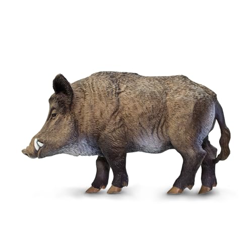 Safari Ltd. Wildschwein-Figur – Detaillierte 8,9 cm große Kunststoff-Modellfigur – lustiges pädagogisches Spielzeug für Jungen, Mädchen und Kinder ab 3 Jahren, Braun von Safari Ltd.