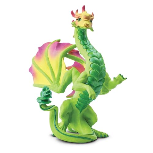 Safari Flower Dragon Toy, Grün, Orange, Rosa, Gelb von Safari Ltd.