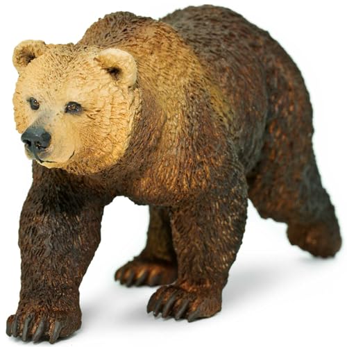 Safari s181329 Wild North American Wildlife Grizzly Bär Miniatur, Braun von Safari