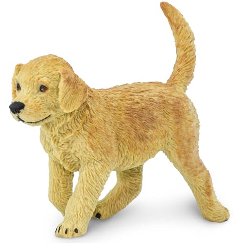 Safari Ltd. Golden Retriever Welpenfigur, handbemalt, lebensechte 7 cm Modellfigur, lustiges und lehrreiches Spielzeug für Jungen, Mädchen und Kinder ab 1 Jahren von Safari Ltd.