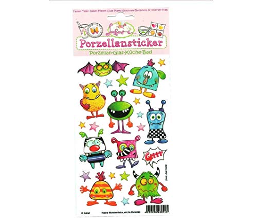 Porzellansticker Monsterdekor, Sticker ohne Brennen, Tassen, Kindergeburtstag von Safuri GmbH