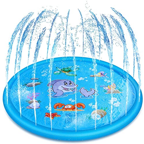 170cm Splash Sprinkler Pad, Kinder Wassersprinkler Wasserspiele Garten für Sommer Outdoor Garten Strand von SagaSave