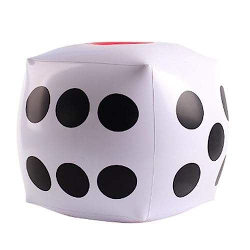 15 Zoll Aufblasbare Würfel Jumbo Riesige Aufblasbare Würfel Großes Aufblasbares Würfelspielzeug für Indoor Outdoor Broad Game Ludo Pool Party Favor von Sahgsa