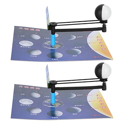 2 Set Experiment Montage Ausrüstung Kit Mond Phase Modell DIY Wissenschaft Lehrspielzeug von Sahgsa