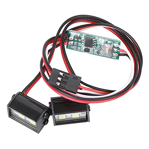 2 Stück 4 LED RC-Dachlicht, Hohe Helligkeit, Vorne und Hinten, LED-Licht, 17 Mm Länge, RC-Fahrzeugbeleuchtung, Passend für RC-Auto-Modellteile von Sahgsa