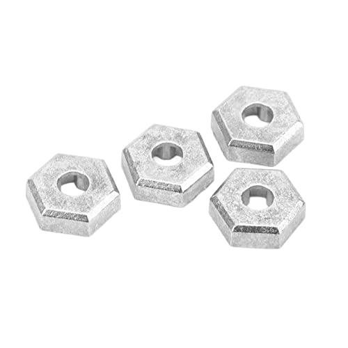 4PCS 1/16 RC Hex Kupplung Zinklegierung Silber RC Rad Hex Nabe Adapter für SCY 16101 16102 16103 16201 1/16 RC Autos von Sahgsa