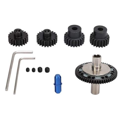 57T 0,8mod Slipper Gear Set Gehärteter Stahl 20T 21T RC Motor Gear mit Abtriebswelle für ARRMA 1/10 1/8 4S RC Cars (Dunkelblau) von Sahgsa