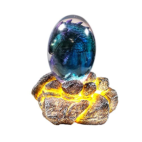 Lava Dragon Egg Dream Crystal Transparentes Harz Drachenei Mit Lavabasis Exquisite Dinosaurier-Ei-Souvenirs Ei Spielzeug Party Supplies Spielzeug von Sahgsa