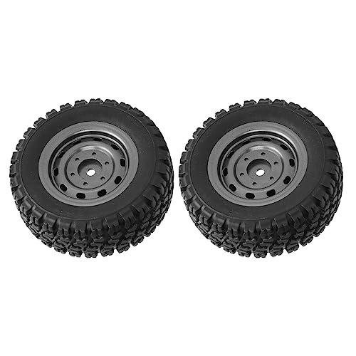 Sahgsa 2 Stück 82 Mm RC-Autoreifen, 31 Mm Breite, 12 Mm Sechskant-Adapter, Ersatzteil für SCY 16103 1/16 RC Off-Road-Auto von Sahgsa