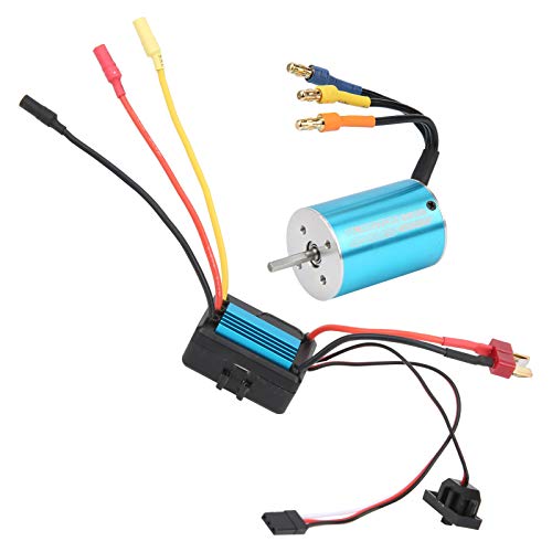 Sahgsa 2838 4500KV 4P Sensorloser Bürstenloser Motor + 35A Bürstenloser Regler Passend für 1/14 1/16 1/18 RC Car von Sahgsa