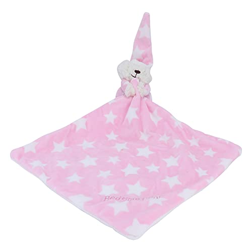 Sahgsa Bär Kuscheldecke Weiche Baby Lovey Plüschdecke Unisex Lovie Kuscheltier Babygeschenke für Neugeborene Jungen und Mädchen (Rosa) von Sahgsa