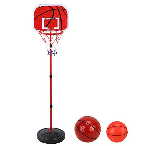 Sahgsa Basketballausrüstung Trag 34 × 30 × 10 150 cm Höhenverstellbarer Basketballständer Kinderspiel-Trainingsausrüstungsset den Innen- und Außenbereich von Sahgsa