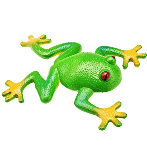 Sahgsa Gummifrosch, Gummisimulationsfrosch, Dehnbares Spielzeug, Stressabbau, Sensorisches Spielzeug, Parodie, Stressentlüftungsspielzeug und Erwachsene von Sahgsa