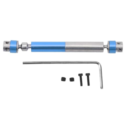 Sahgsa RC Car Center Antriebswelle 65 Bis 78 Mm Hochfester Stahl Aluminium Center Transmission Shaft für Axial SCX24 1/24 (Dunkelblau) von Sahgsa