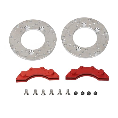 Sahgsa RC-Radbremsscheibe, RC-Aluminium-Scheibenbremssattel-Set, 1,4 Zoll, Hochsimulierte RC-Bremsscheibe für 1/10 RC-Autos von Sahgsa