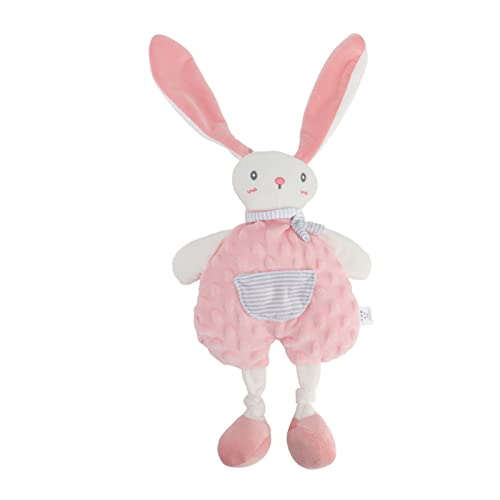 Sahgsa Rosa 19,7 Zoll Hase-Schmusedecke, Weiches Baby, Liebevolle Weihnachten, Babygeschenke für Neugeborene, Baby-Kuscheltier, Baby-Kaninchen von Sahgsa