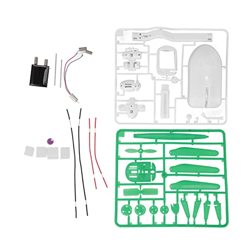 Solarbetriebenes Roboterspielzeug, 6-in-1, Pädagogisches, Zusammenbaubares Mini-Ventilator-Automodell-Spielzeug für Experimente von Sahgsa