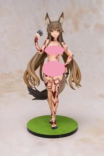 Anime-Figur, süßes Fuchsmädchen Kitsune Mimi-san 1/5 Actionfigur Anime-Charakter Modell/Statue PVC-Figuren Spielzeug für Erwachsene/Puppen Anime-Sammlung 32 cm/12,7Zoll-Geschenk von SaiFfe