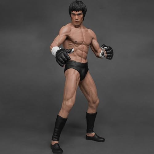 Bruce Lee Anime-Action-Figur,Charakter,Sammlerstück,Modell Statue Spielzeug PVC-Figuren Desktop-Ornamente 19cm/7,4Zoll der Vater gemischten Kampfkünste,Spielzeug-Souvenir-Geschenke von SaiFfe