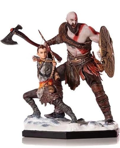 God of War Ragnarok-Figur, 20 cm, Kratos Vater und Sohn, Anime-Charakterfiguren, Modellsammlung, Spielzeug, Anime-Fan-Sammlung, dekorative Geschenke, Spielcharakter-Statue von SaiFfe