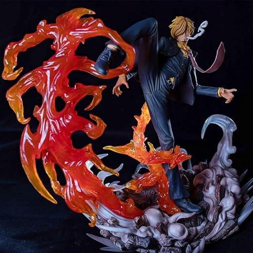 One Piece Figuren Anime Statue One Piece Sanji Charakter Modell Spielzeug PVC Puppe Sammlerstücke Action Figuren Desktop Ornamente für Jungen Mädchen Geschenke 30cm/11,8Zoll von SaiFfe