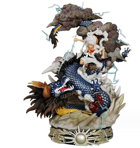 One Piece GK Fifth Gear Nika Ruffy VS Beasts Kaido 23 cm/9 Zoll Anime-Charaktermodell Statue Sammlerstücke Dekorationen Geschenke Geeignet für Anime-Fans von SaiFfe