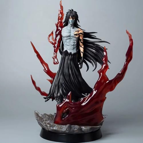 SaiFfe Anime-Figur, Anime-Charaktere Bleach Kurosaki Ichigo PVC-Actionfigur, Anime-Fan-Sammlung Modellstatue 41 cm/16,1 Zoll Anime-Charakter-Szenenmodell Desktop-Dekoration von SaiFfe