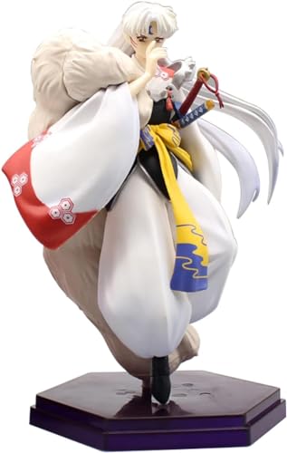 SaiFfe Inuyasha Anime-Modell, PVC-Sesshomaru-Stehmodell-Puppendekoration, statische Coole Figurenstatuen-Sammlung, 20 cm, geeignet für Kinder, Jugendliche und Anime-Fans als Geschenk von SaiFfe