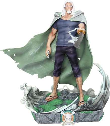 Silvers Rayleigh Figuren, Anime PVC Statue Sammlung Charakter Modell Figur Dekoration Geschenk Spielzeug 32 cm/12,6 Zoll One Piece Charakter Modell Anime Fan Sammlerstücke von SaiFfe