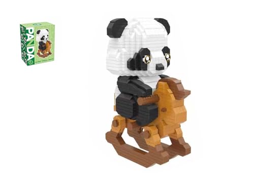 Creator Panda Bausteine Modell - 1325 Teilen Panda Klemmbausteine Mini Bausteine, Mini Tiere Set Sammlerstück zum Ausstellen Architektur Bausatz Custom Bauspiel für Erwachsene und Kinder (13607) von SaiKer