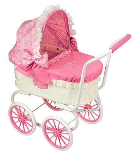 Saica Klassischer Puppenwagen Reborn, Rosa von Saica