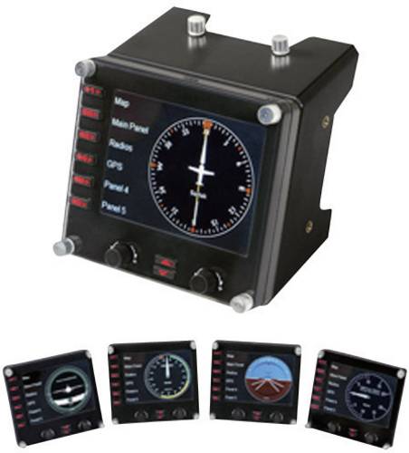 Saitek Logitech Gaming Pro Flight Instrument Panel PZ46 Flugsimulator-Controller USB PC Schwarz von Logitech Gaming