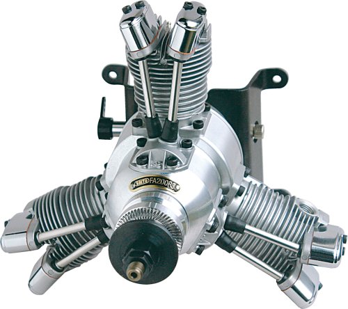 FA-200R3 3-Cylinder Radial Glow Engine: BA (japan import) von Saito Engines