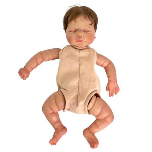 48 cm Bemalte Reborns Kits Weiche Baby Zubehör Wie Silikon Baby Schlafen Spielzeug Kinder Erziehung Spiel von Saiyana