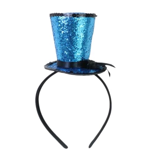 Kids Hair Hoop Mit Glitzer Top Für Halloween Weihnachten Neujahrsbrautfeier 1920er Tophat Stirnband von Saiyana