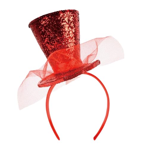 Kids Hair Hoop Mit Glitzer Top Für Halloween Weihnachten Neujahrsbrautfeier 1920er Tophat Stirnband von Saiyana