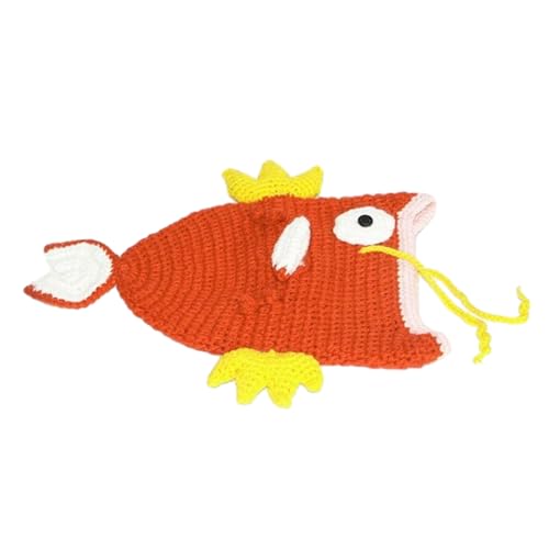 Mädchen Strickmütze Foto Requisite Niedlicher Goldfisch Entzückende Mütze Kostüm Stil Coole Strickmütze Osterdekoration von Saiyana