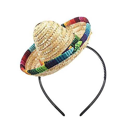 Sombrero Hat Stirnband Mexikaner Festival Kopfschmuck Fotografie Requisiten Für Erwachsene Kinderparty Karnevale Kostüm Kopfbedeckung von Saiyana