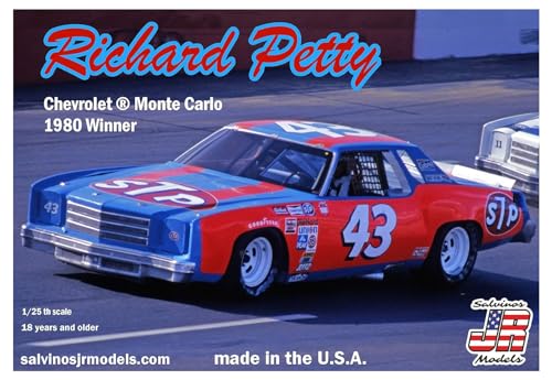 Salvinos Jr Richard Petty Chevrolet Monte Carlo 1980 Rennsieger Plastikmodellbausatz von Salvinos Jr Models