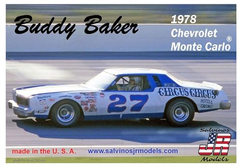 Salvinos Jr Models BBMC1978O 1/25 Buddy Baker #27, Chevrolet, 1978 Modellbausatz, Modellbauzubehör, Mehrfarbig von Salvinos Jr Models