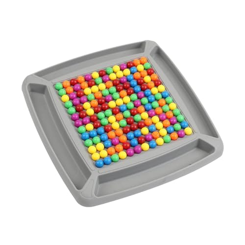 Intellektuelles Schachbrett - Doppelduell | Rainbow Ball Elimination Brettspiel | Intellektuelles Schachbrett Doppelduell | Strategiespiele Gesellschaftsspiele für Kinder Erwachsene, 175/245 Bälle von Salyeeluly