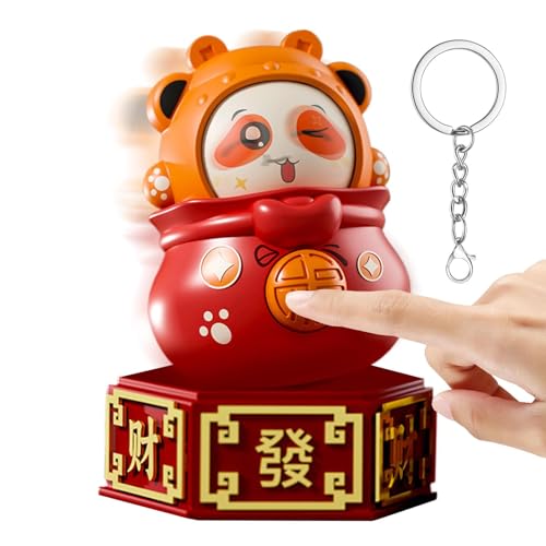 Salyeeluly Einzigartiges Fidget-Spielzeug, Spielzeug mit Gesichtsveränderung,Anime Panda Miniatur Figur | Niedliche Tier-Fidget-Spielzeuge mit verschiedenen Gesichts-Make-ups, kreative Anhänger für von Salyeeluly