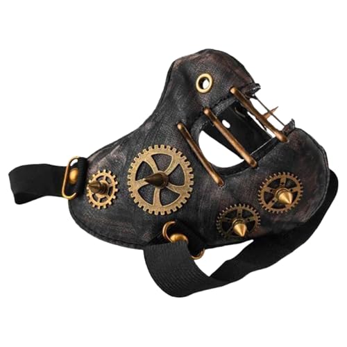 Salyeeluly Halloween Gesichtsbedeckung für Erwachsene | Neuartige Halloween Kostüm Requisiten Steampunk Gesichtsbedeckung | Innovative Kostüm Cosplay Requisiten Gruselige Gesichtsbedeckung für von Salyeeluly