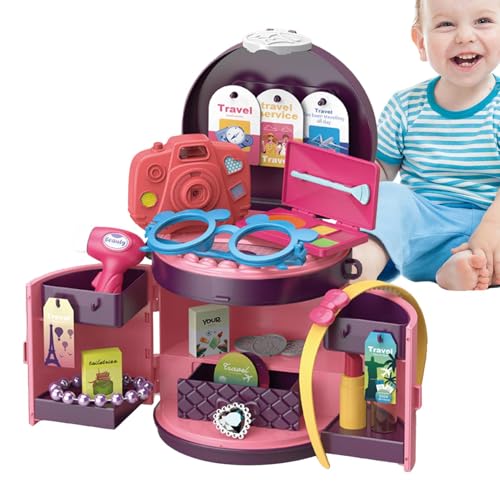 Salyeeluly Rollenspiel-Spielzeug für Kinder, Kleinkind-Kochen-Spielset - Rollenspiel-Anziehspielzeug-Make-up | Helle und farbenfrohe Spiel-Essenssets für Kinder ab 3 Jahren, und Mädchen von Salyeeluly