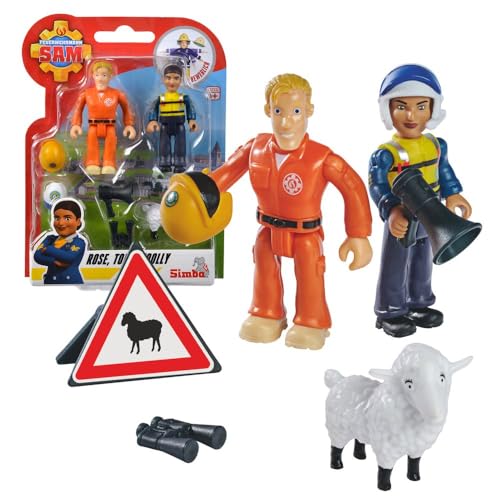 Rose, Tom, Wolly | Spiel-Figuren Set | Feuerwehrmann Sam | Simba von Sam Fireman