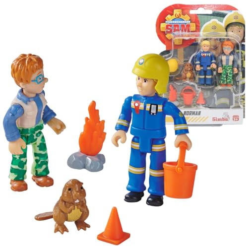 Sam Fireman Penny, Norman, Bieber | Spiel-Figuren Set | Feuerwehrmann Sam, 90130 von Sam Fireman