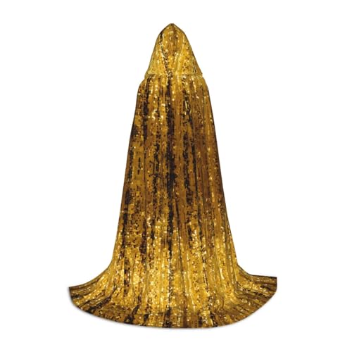 Goldener Pailletten-Umhang mit Kapuze – perfekt für Weihnachten, Halloween, Ostern, Karnevalsparty und Cosplay-Bühnenkostüme Goldener Pailletten-Umhang mit Kapuze – perfekt für Weihnachten, Halloween, Ostern, Karnevalsparty und Cosplay-Bühnenkostüme von SamLng
